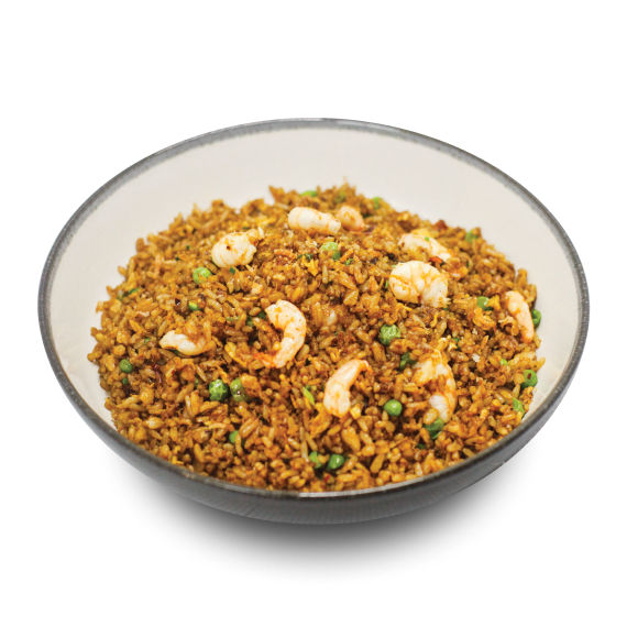 Nasi Goreng Udang dengan Saus X.O.