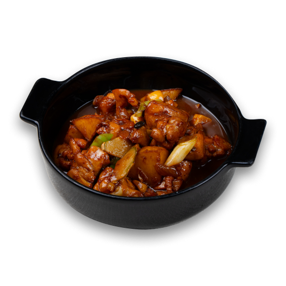 Ayam Masak Tausi dengan Kentang