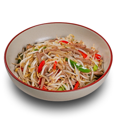 Tumis Tauge Dengan Daging Bebek